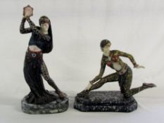 2 Art Deco style figurines