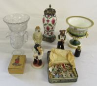 Assorted items inc Robert Harrop figures