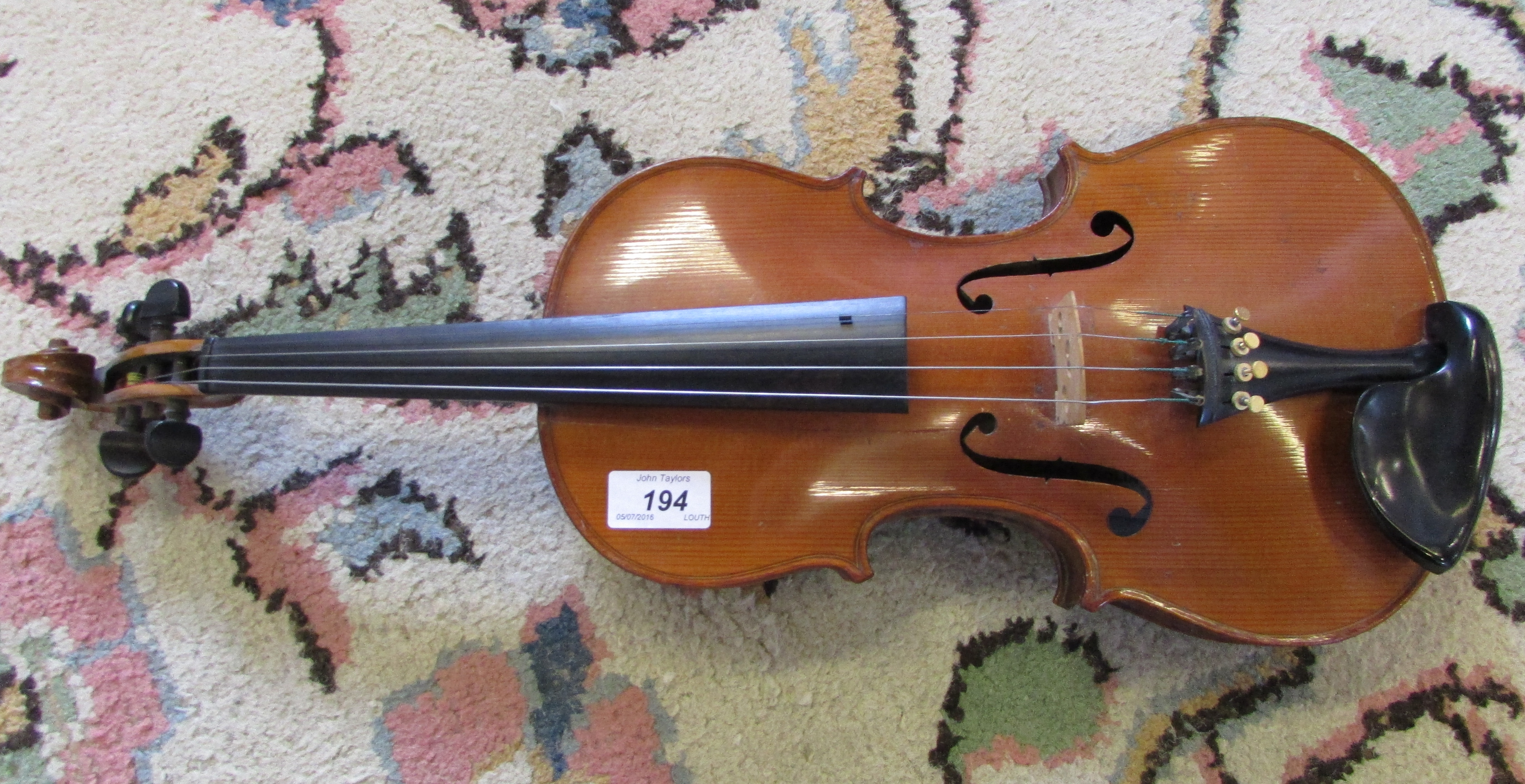 Violin labelled 'Andreas Hartmann' with - Image 2 of 4