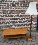 Retro coffee table and standard lamp