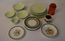 Ceramics including Johnson Bros 'Green C