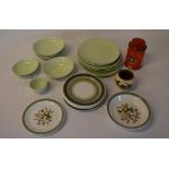 Ceramics including Johnson Bros 'Green C