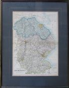 Bacon's Map of Lincolnshire 47 cm x 60.5