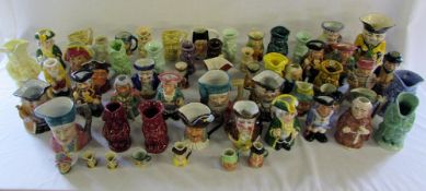 Various character/toby jugs