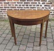 Georgian demi lune card table