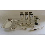 Assorted silver plate inc goblets