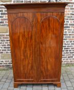 Victorian mahogany double wardrobe on br