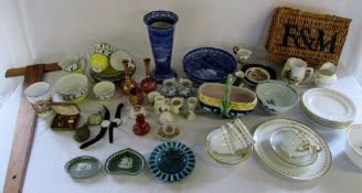 Assorted ceramics inc Maling (af), Wedgw