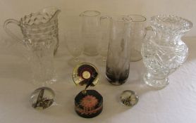 Assorted glassware inc Batchelor set and