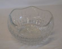 Crystal glass bowl