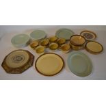 Ceramic cups and plates including T G Gr