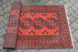 Persian rug with a repeat central medall