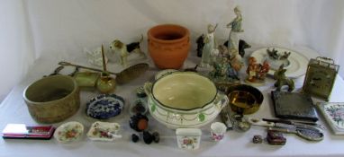 Various ceramics and brassware etc inc A