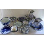 Assorted blue and white ceramics inc was