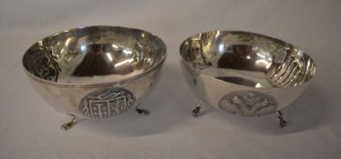 2 .800 silver bowls (possibly Cypriot) a