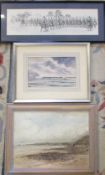 Watercolour of a seascape by George Grif