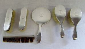 Silver dressing table set London 1942 Ma