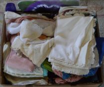 Box of linen / fabrics