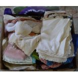 Box of linen / fabrics