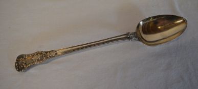 Large silver basting spoon, Dublin 1850