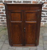 Georgian oak corner cupboard