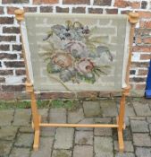 Needlepoint frame on stand