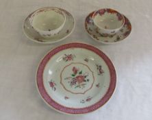 2 18th/19th Century Chinese tea bowls wi