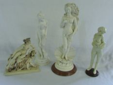 Various resin Greek style figures