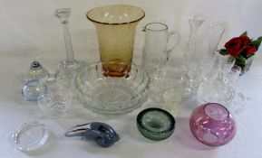 Assorted glassware inc Langham & Jaffe R
