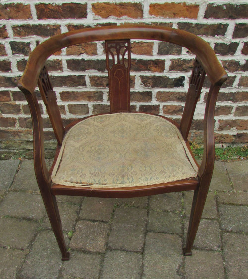 Edwardian open arm chair