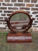 Large Victorian toilet mirror with 3 com