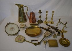 Brass and copper including a dressing ta