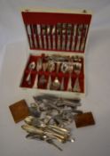Canteen of silver plated cutlery, knives