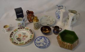 Various ceramics including a ginger beer