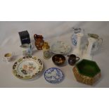 Various ceramics including a ginger beer