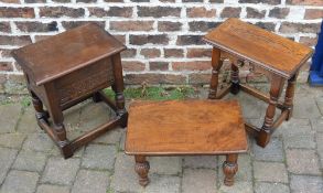 3 stools/tables