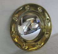 Peerage brass mirror D 41 cm