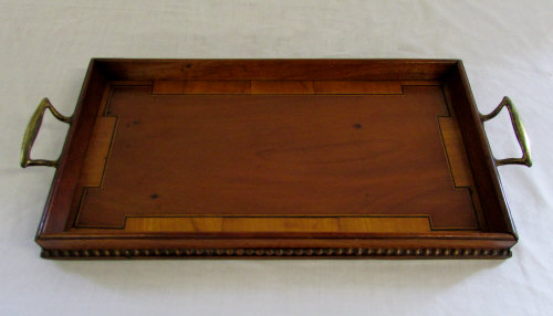 Edwardian wooden tray L 42 cm