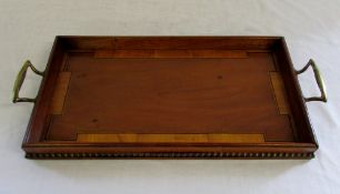 Edwardian wooden tray L 42 cm