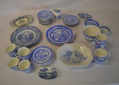 Selection of blue & white ceramics