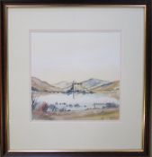 Framed watercolour of Eileen Donan Castl