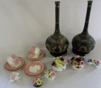 Various ceramics inc cloisonne vases (af