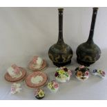 Various ceramics inc cloisonne vases (af