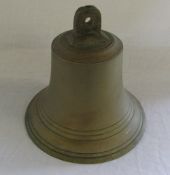 Large brass ships bell H 11"
