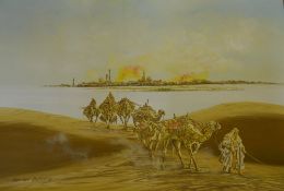 Large picture depicting a desert scene