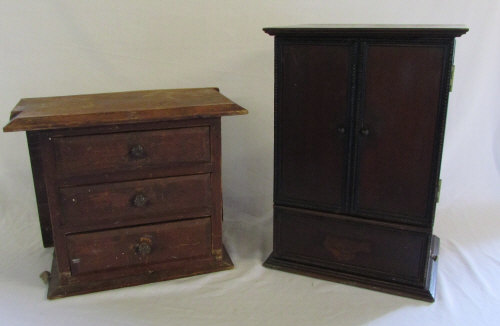 Miniature 3 drawer cabinet & cupboard/sm
