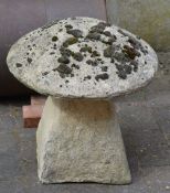 Straddle stone (with concrete top)