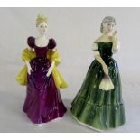 2 Royal Doulton figurines 'Loretta' HN 2