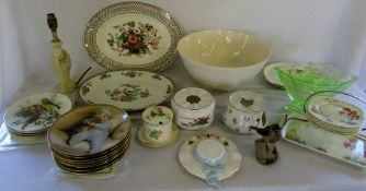 Various items inc Poole, Villeroy & Boch