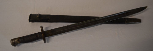 WWI British bayonet and scabbard/sheath,